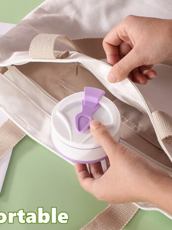 Praktikus összecsukható bögre fedéllel – kávéhoz, teához és útközbeni hidratáláshoz