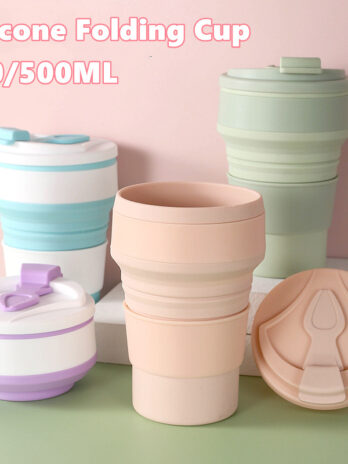 Praktikus összecsukható bögre fedéllel – kávéhoz, teához és útközbeni hidratáláshoz